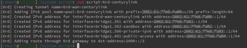 Manual First Run of the 6rd Script