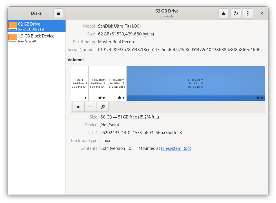 Partition resizing completed