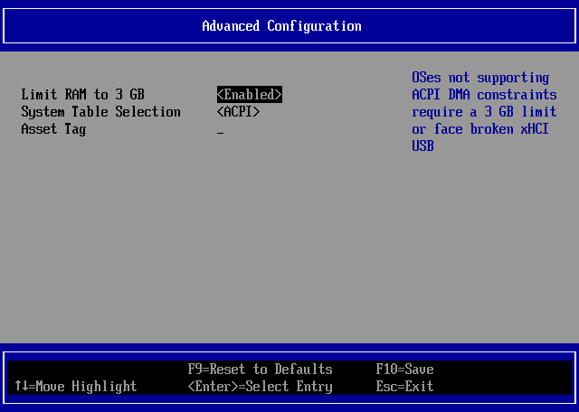 Raspberry Pi UEFI Advanced Configuration